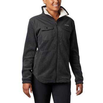 Columbia Jas Dames, Benton Springs Overlay Fleece DonkerGrijs, 68YCKAUQV